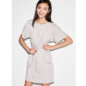 Express Gray Selft Tie Front Dolman Sleeve Dress size Small